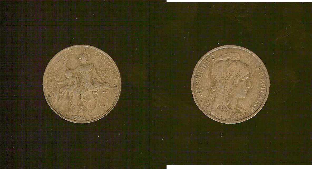 5 centimes Dupuis 1902 gVF/EF